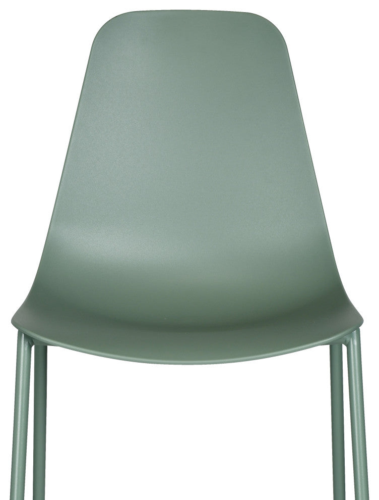 Poly and Bark Isla Chair, Pistachio Green, Set of 4