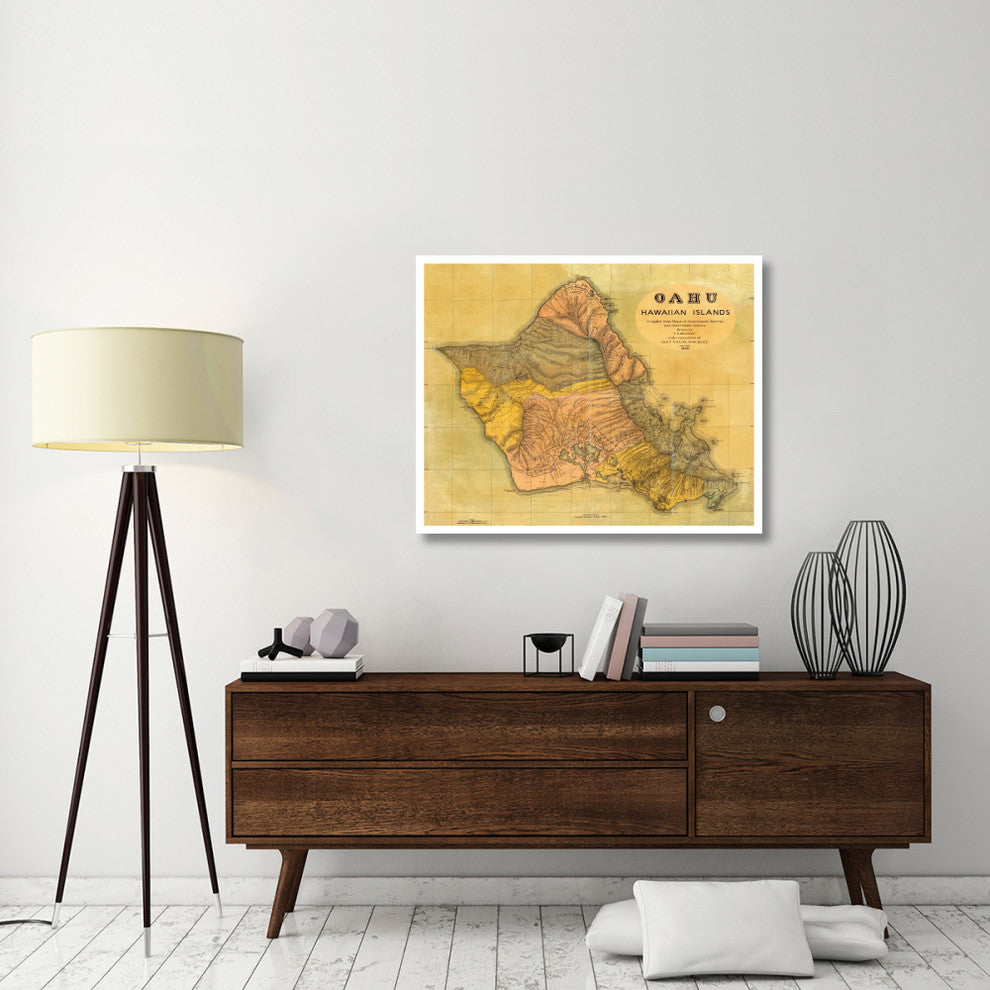 "Oahu, Hawaiian Islands, 1899" Digital Paper Print by T.D. Beasley, 42"x34"