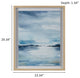 Madison Park Sparkling Sea Framed Glass Single Matted Abstract Wall Art