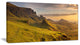 Sunrise at Quiraing Scotland, Landscape Canvas Art Print, 32"x16"