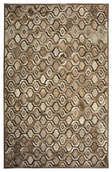 Cowhide Patchwork Rug, Eros, Charolais, 10'x14'