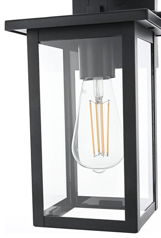 Home Living 6" Outdoor Wall Sconce, Black