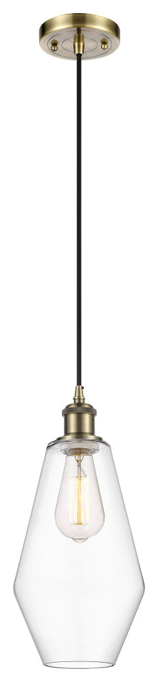 Innovations 516-1P-AB-G652-7 1-Light Mini Pendant, Antique Brass