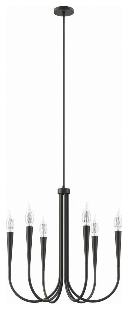 Penrose 6-Light Chandelier, Black
