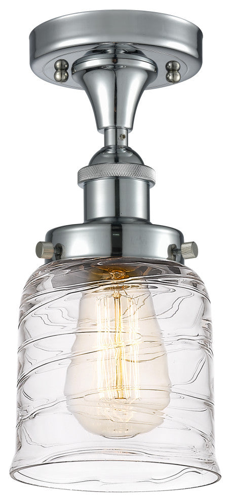 Innovations 916-1C-PC-G513 1-Light Semi-Flush Mount, Polished Chrome