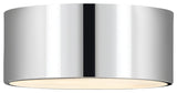 Zlite 2302F2-CH 2-Light Flush Mount, Chrome