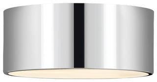 Zlite 2302F2-CH 2-Light Flush Mount, Chrome