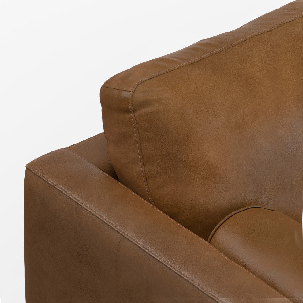Morrison 72 inch Sofa, Caramel Brown