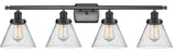 INNOVATIONS LIGHTING 916-4W-BK-G44 Large Cone 3 Light Bath Vanity Light