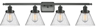 INNOVATIONS LIGHTING 916-4W-BK-G44 Large Cone 3 Light Bath Vanity Light