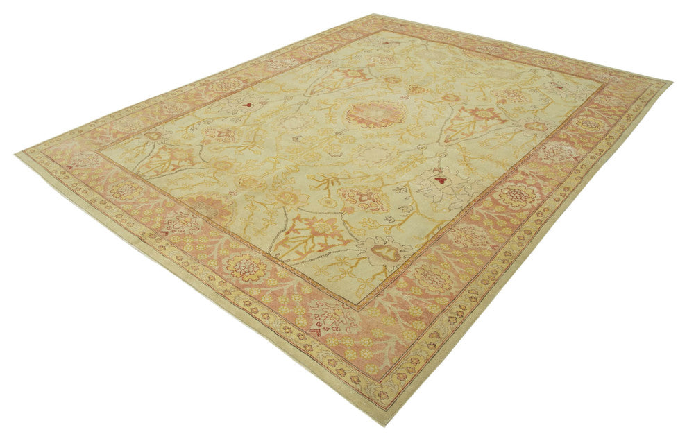 Rug N Carpet - Handmade Oriental 7' 10" x 10' 0" Soft Oushak Area Rug