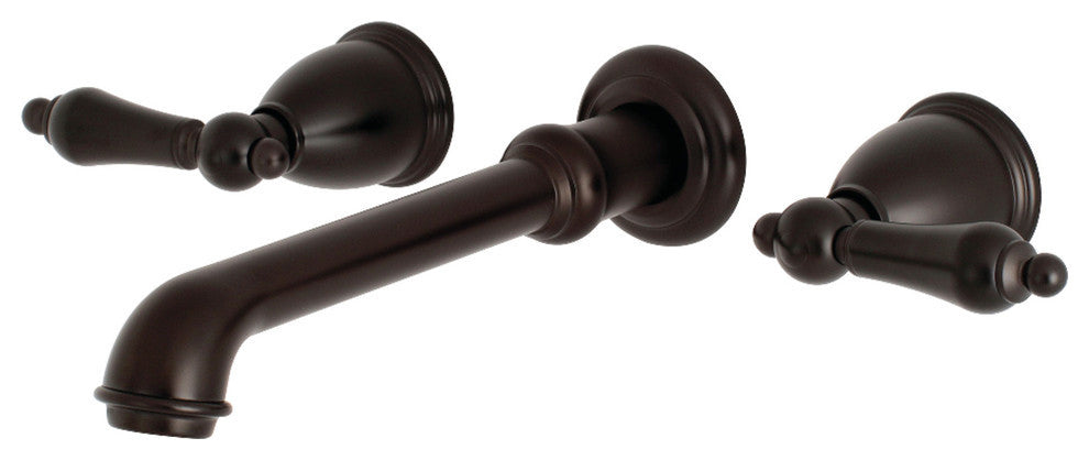 Kingston Brass Two-Handle Wall Mount Tub Faucet, Oil Rubbed Bronze