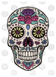 "Sugar Skull III on Gray" Digital Paper Print by Janelle Penner, 30"x37"