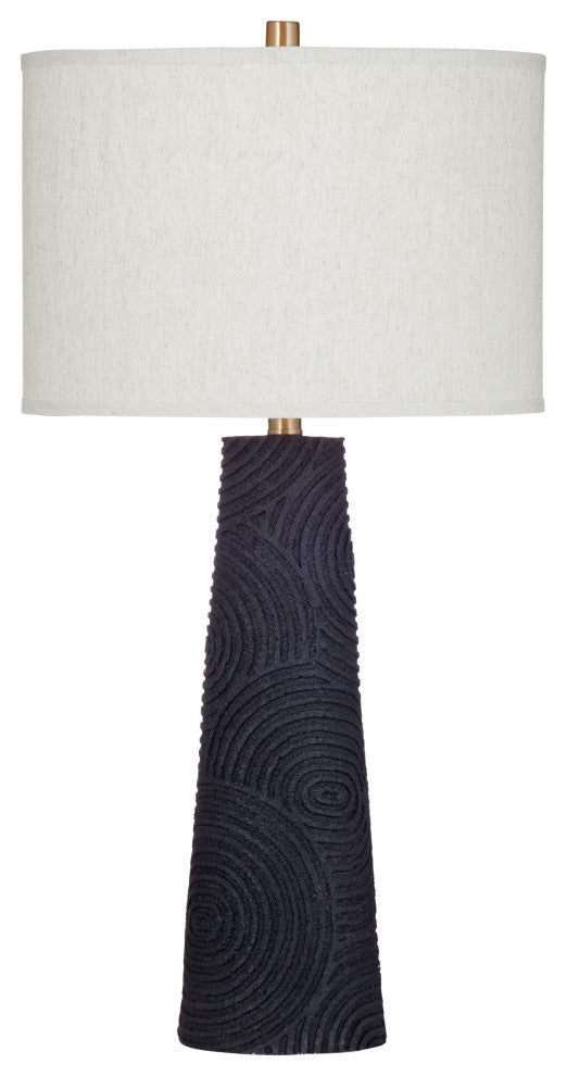 Merrick Resin Table Lamp - Black
