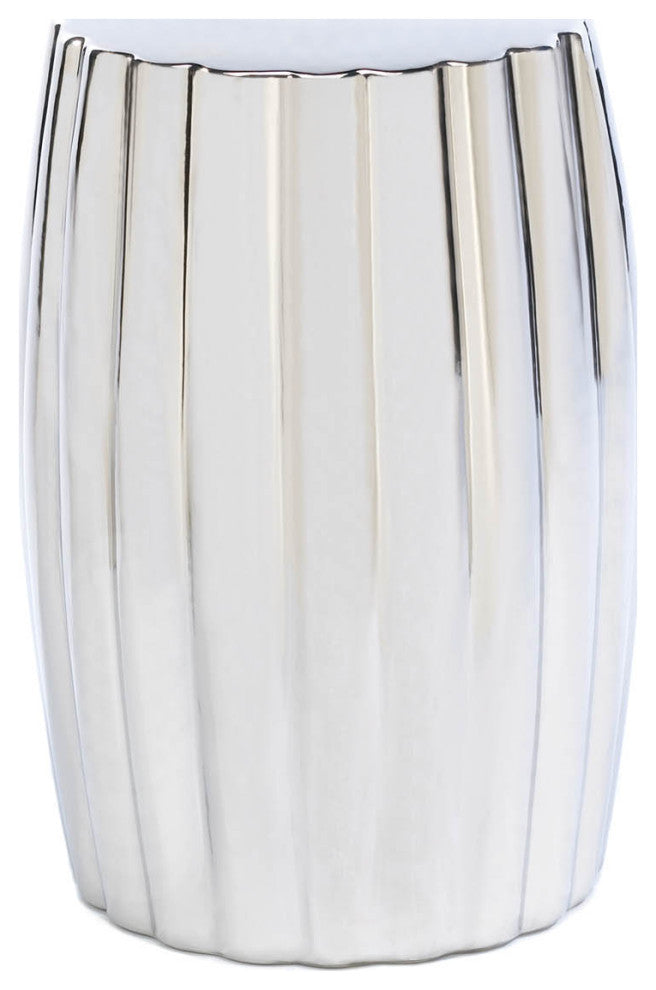 Silver Decorative Stool