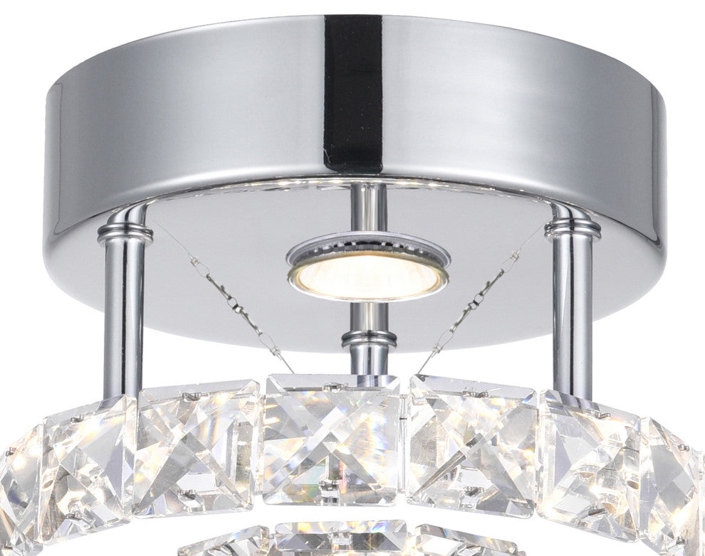 Ring LED Flush Mount With Chrome Finish