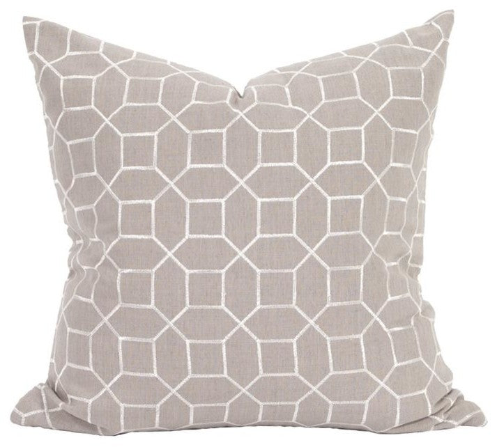 Howard Elliott Davida Kay 24"x24" Trellis Slate, Down Insert