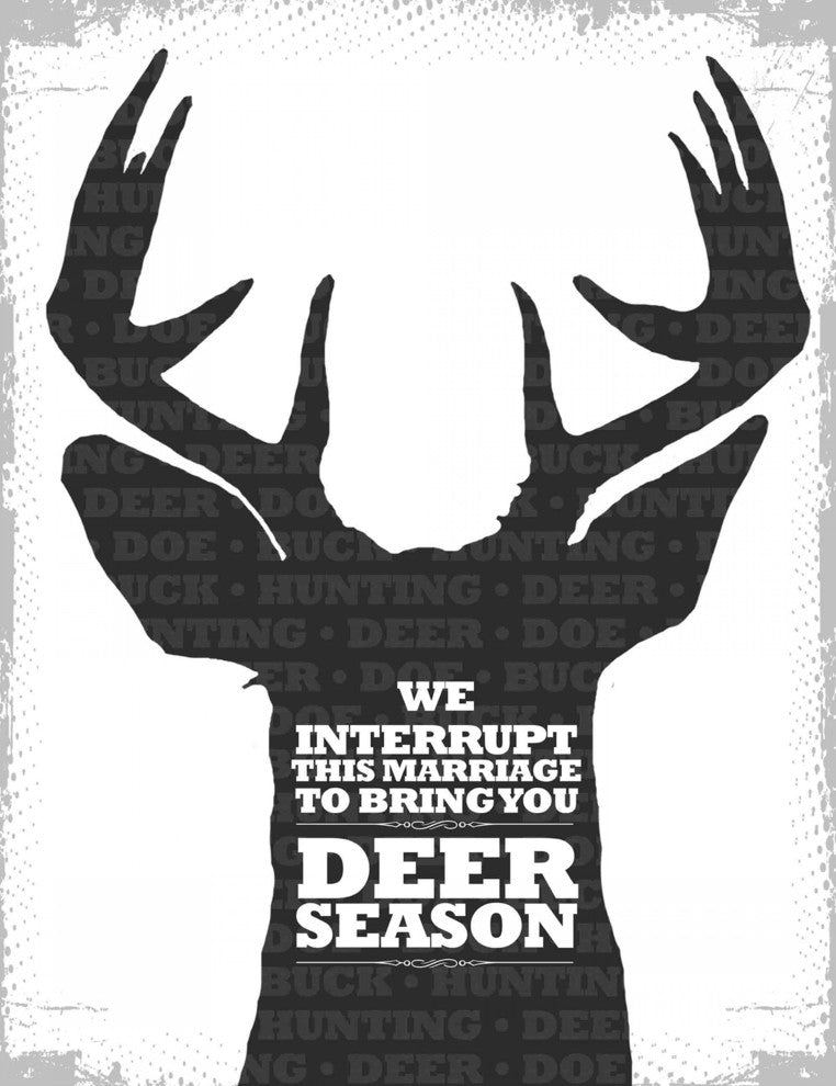 "Deer Season 2" Painting Print on Canvas by Saturday Evening Post