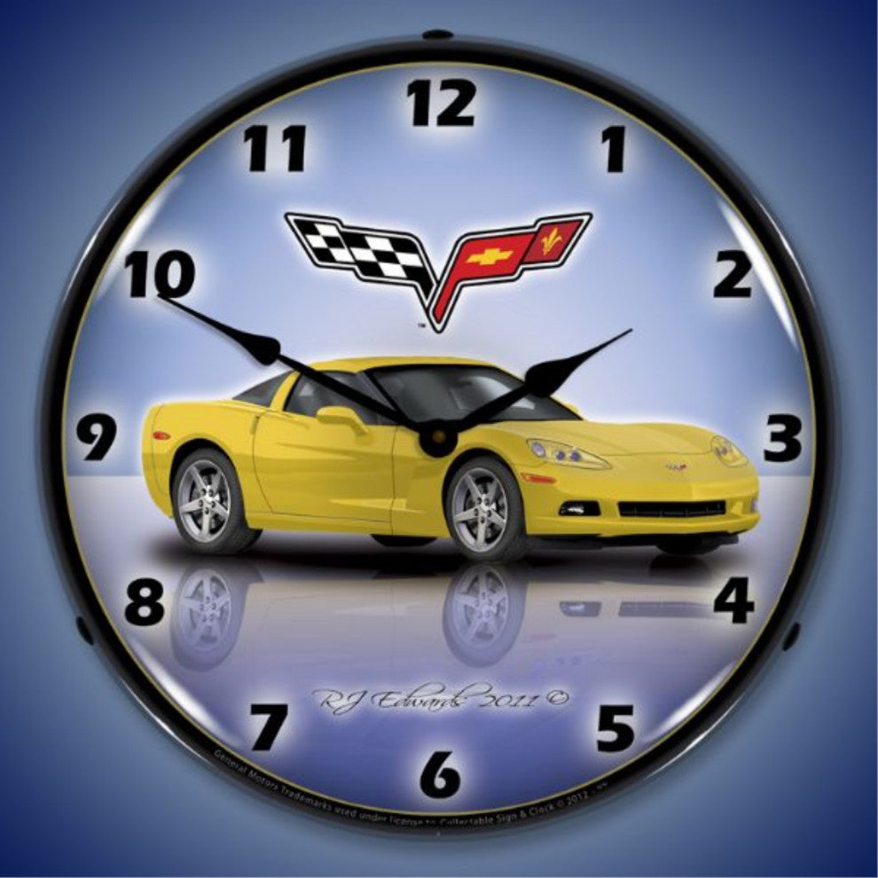 GMRE1112350 C6 Corvette Velocity Yellow Clock