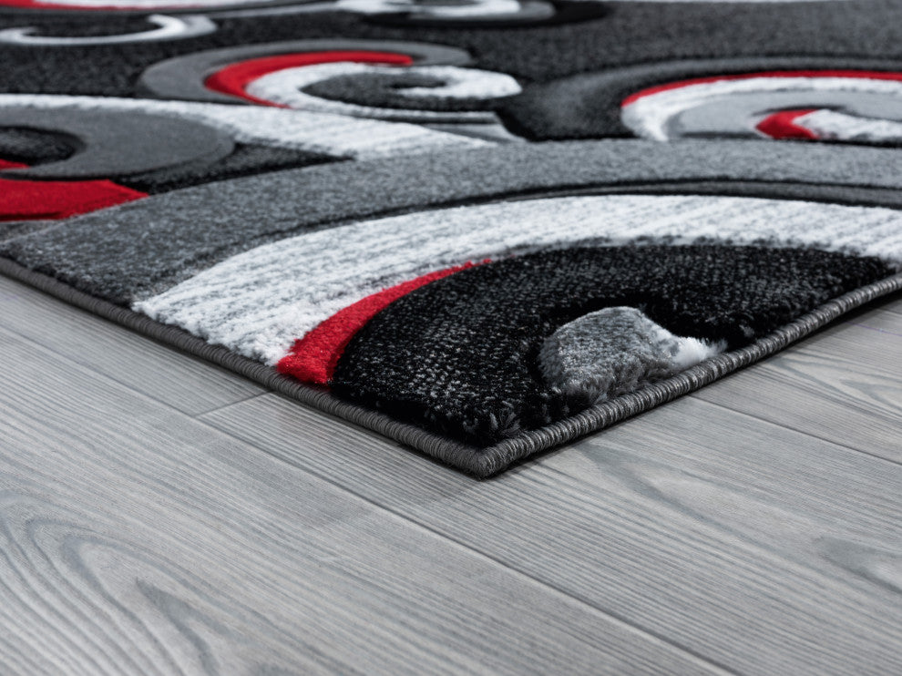 United Weavers Bristol Rhiannon Red Area Rug 5'3x7'6