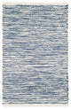 Dash & Albert Tideline Navy Handwoven Indoor/Outdoor Rug, Blue, 6' x 9'