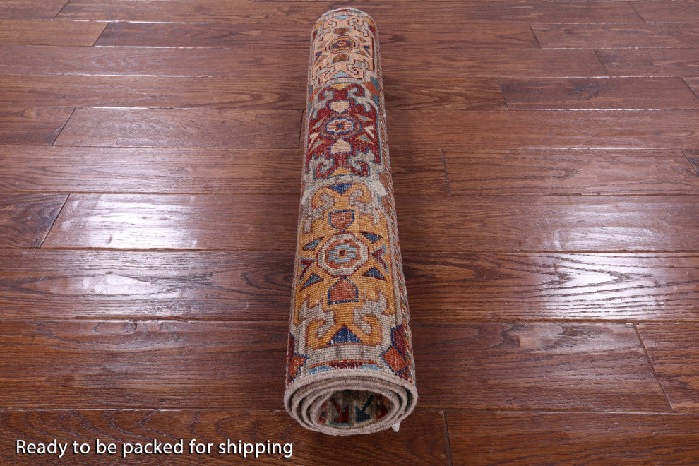 Super Kazak Khorjin Hand Knotted Wool Rug 2' 9" X 4' 0" Q10232