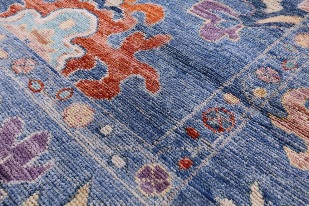 Handmade Turkish Oushak Wool Rug 8' 0" X 9' 10" - Q9652