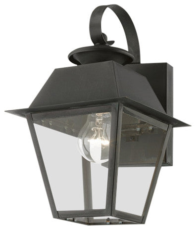 Wentworth 1 Light Charcoal Outdoor Small Wall Lantern
