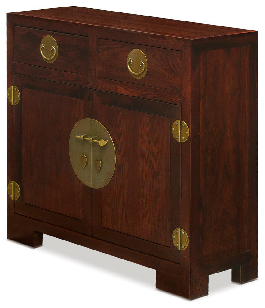 Elmwood Ming Cabinet, Mahogany
