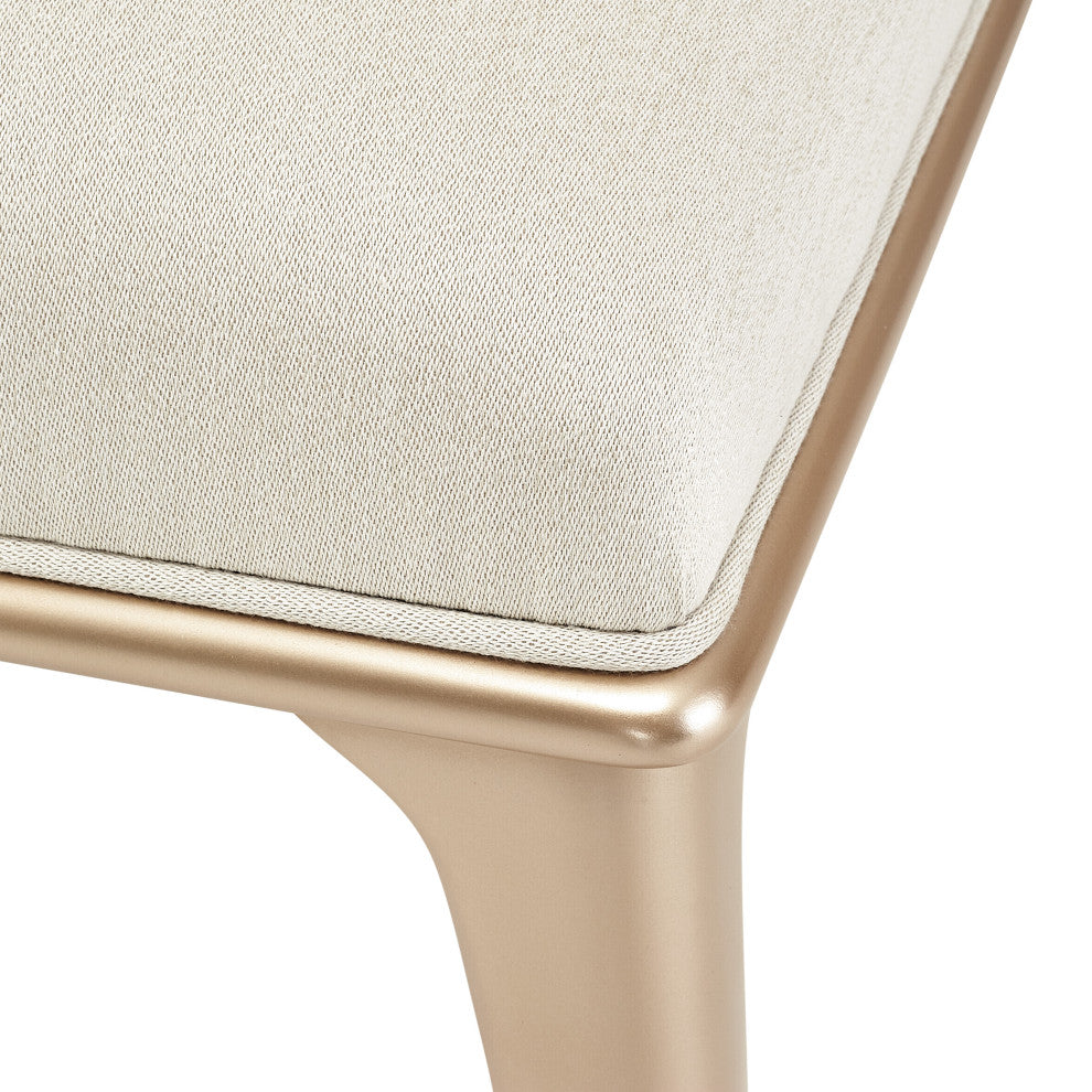 La Rachelle Accent Bench - Medium Champagne