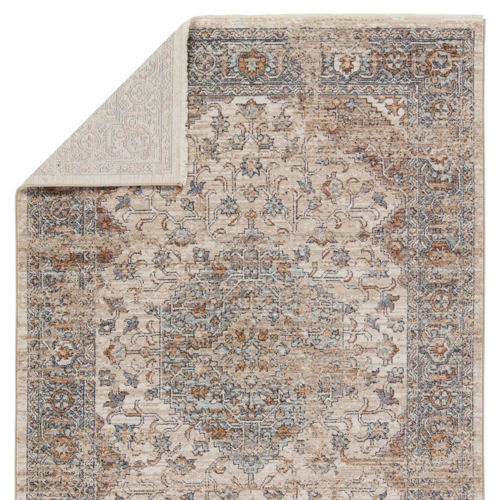 Jaipur Living Heir Medallion Beige/ Blue Area Rug 8'X10'