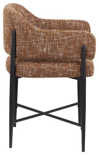 Dame Upholstered Dining Chair, Cognac