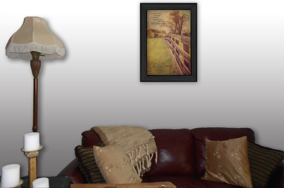 "Life Goes On" By Kathy Jennings, Printed Wall Art, Ready To Hang, Black Frame