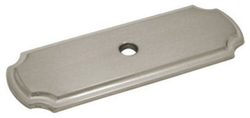 Cosmas B-112SN Satin Nickel Cabinet Knob Backplate, Set of 5