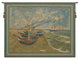 Van Goghs Fishing Boats Belgian Wall Tapestry