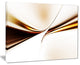 "Dynamic Golden Waves" Abstract Digital Art Canvas Print