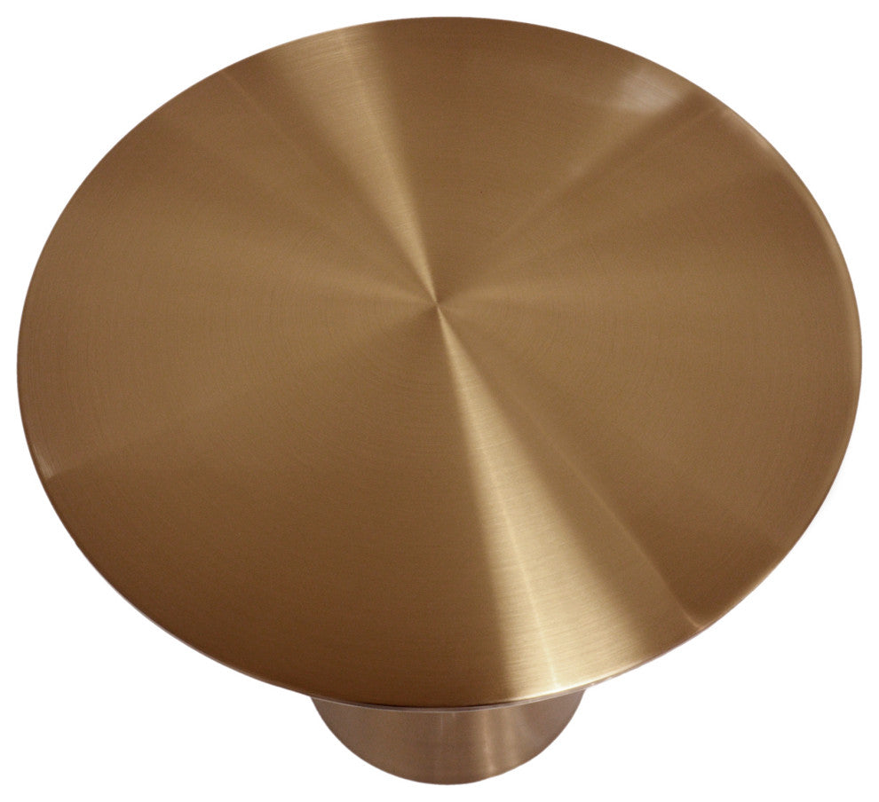 Pasargad Home Lorenzo Collection Stainless Steel Side Table