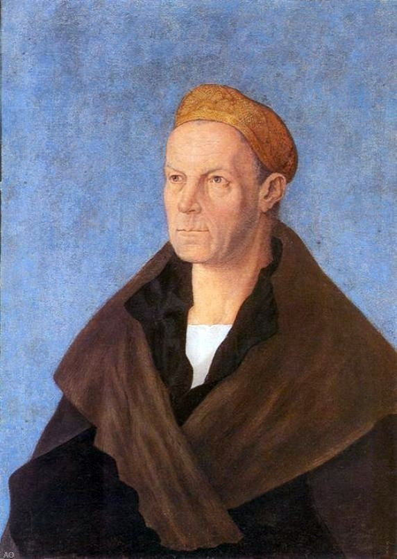 Albrecht Durer Jakob Fugger the Rich, Gallery Wrapped Canvas Print, 18"x27"