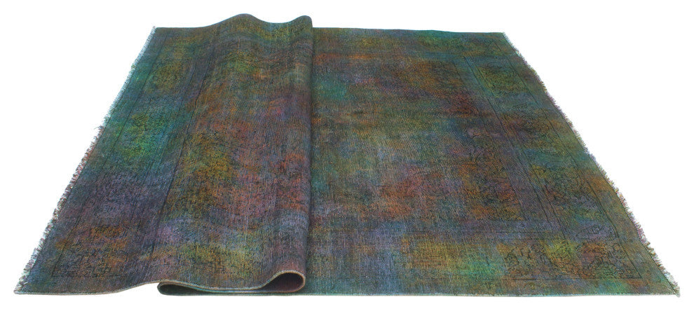 Vintage Distressed Kimora Purple/Pink Rug, 6'4x9'9