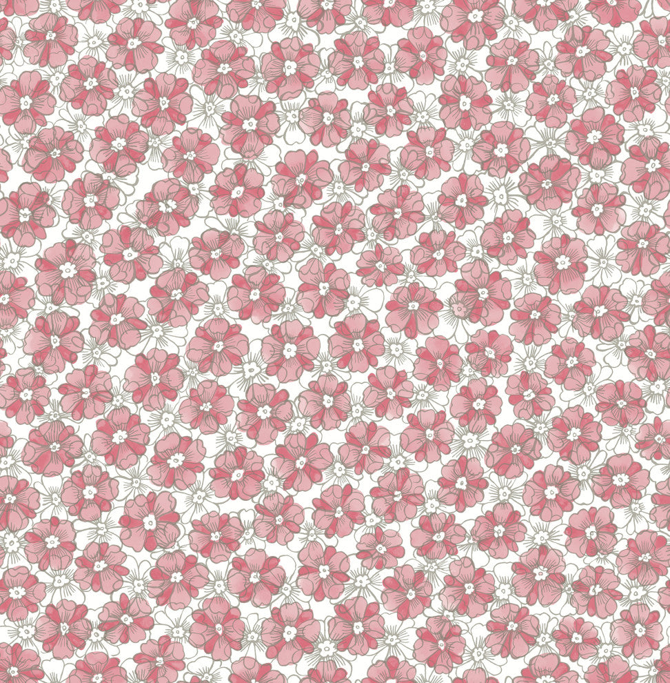 Allison Pink Floral Wallpaper Bolt