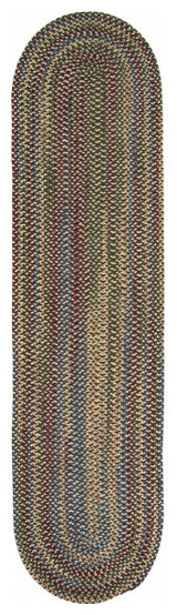 Colonial Mills Rug Worley Runner Brown Runner, Oval