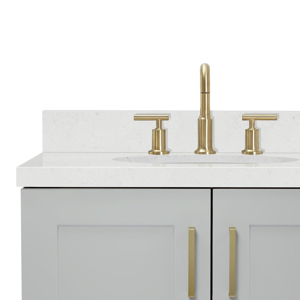 Ariel Taylor 72" Double Oval Sinks Bathroom Vanity