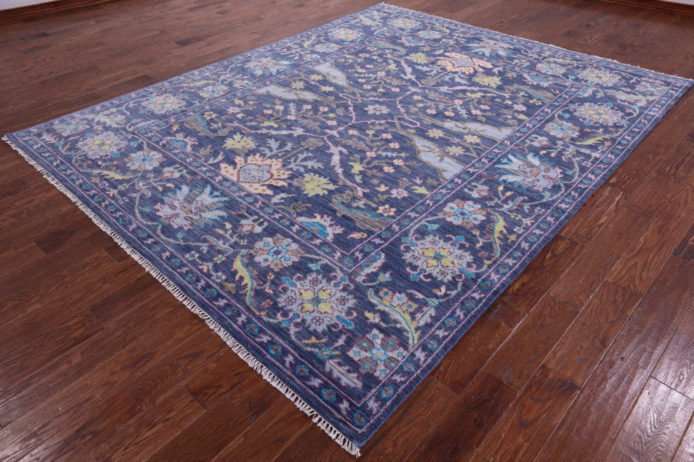 Handmade Turkish Oushak Wool Rug 8' 2" X 10' 2" - Q15857