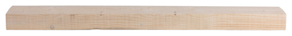 Solid Timber Floating Mantel Shelf, Unfinished, 24"