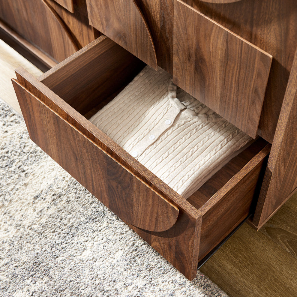 Bulwark 3-Door Wardrobe Closet, Walnut
