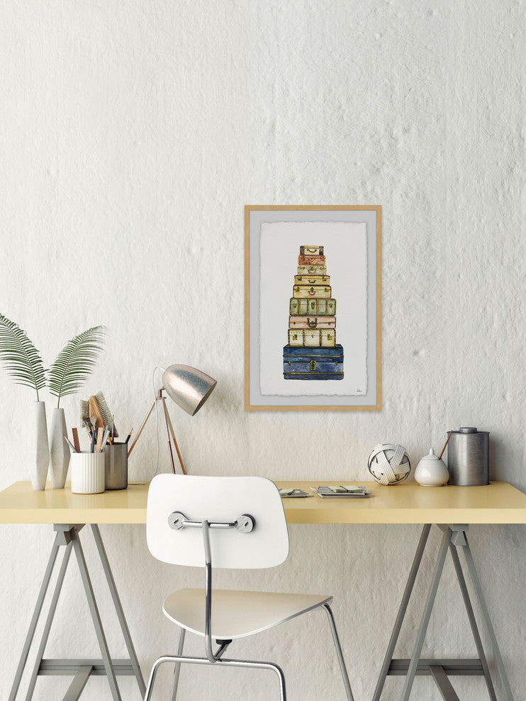 "A Good Traveller" Framed Painting Print, 12"x18"