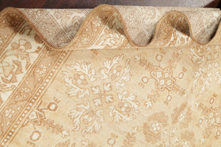 Consigned, Vintage-Style Faded Traditional Area Rug Handmade Persian, Brown, 6x9