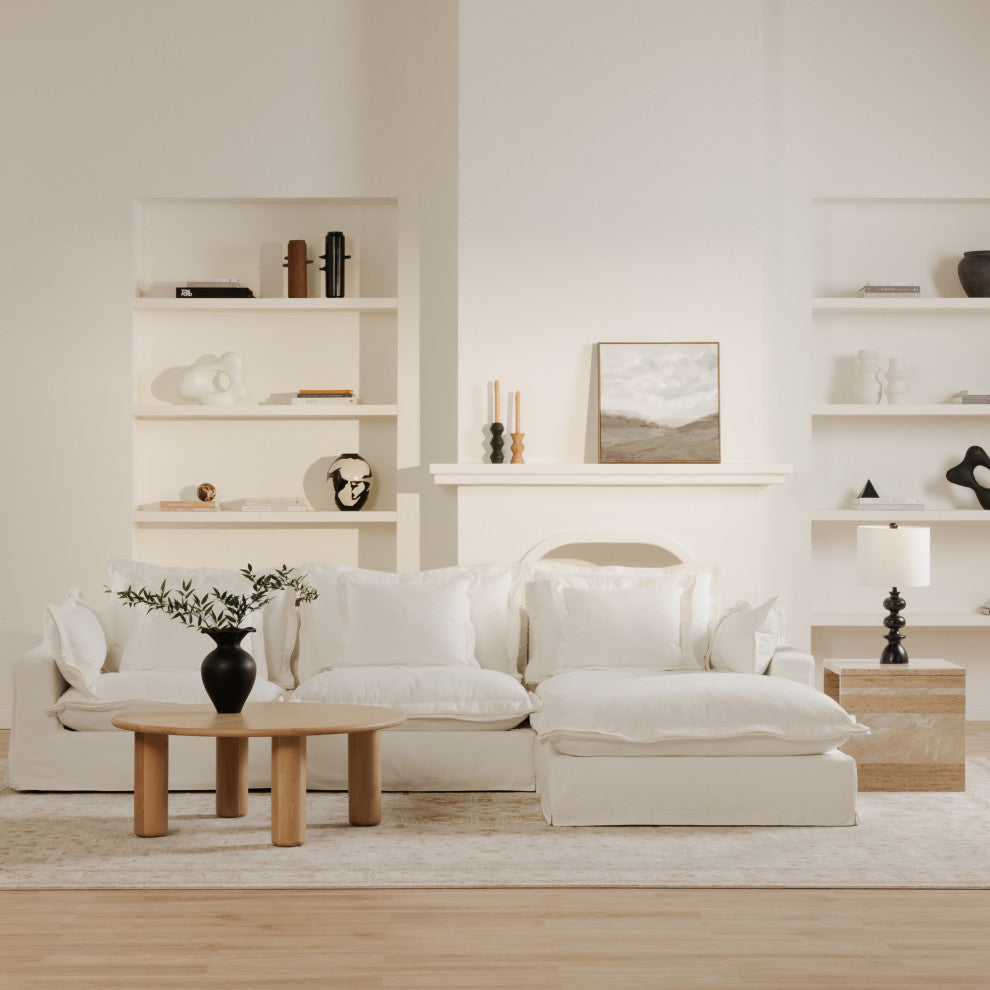 Olivia Slipper Chair White