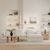 Olivia Slipper Chair White