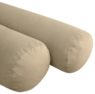 STYLE V2 Full Velvet Knife Edge Indoor Daybed Bolster Pillow |COVER ONLY| AD304